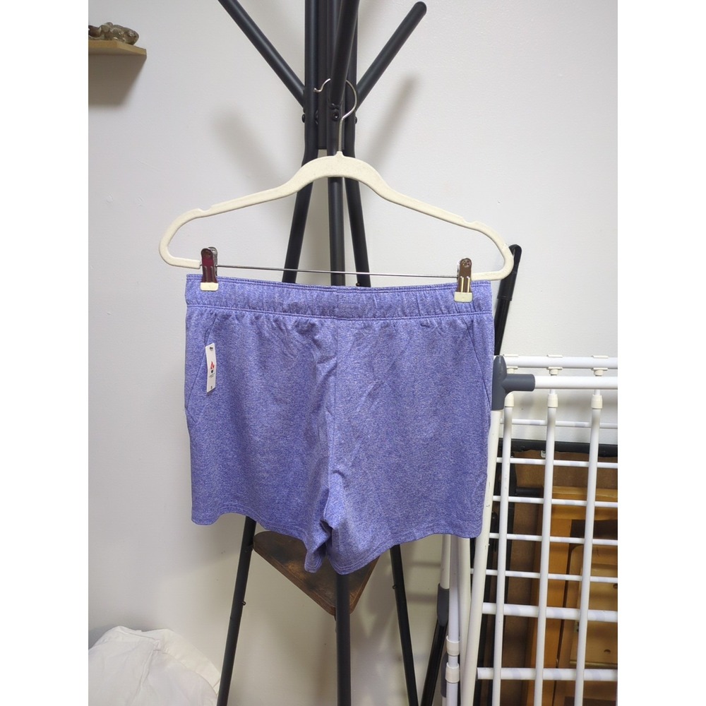 Liberty Pro Shorts Women's S Purple Heather Athletic Drawstring Zipper Pockets